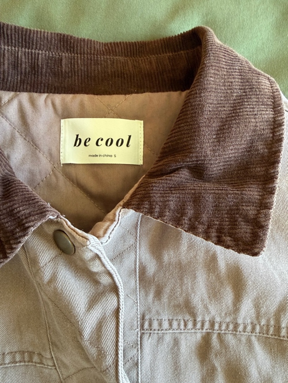 {BOHME} Roman Chore Jacket Mauve S - Picture 4 of 8
